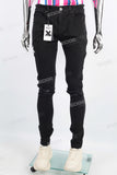 ManufacturerCustom Logo Men Black Skinny Ripped Denim Jeans