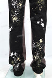 Custom Sweatpants Men Stacked Flare Paint Splash Joggers Pants