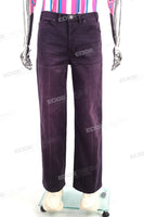 High Quality Denim Trousers Custom Men Purple Straight Baggy Jeans