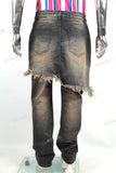 Men Fashion Denim Trousers Pants Custom Vintage Ripped Jeans