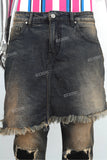 Men Fashion Denim Trousers Pants Custom Vintage Ripped Jeans