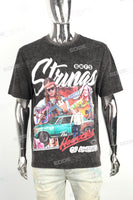 Men Short Sleeve Wash Vintage Custom Logo Graphic Cotton T Shirt