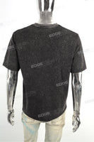 Men Short Sleeve Wash Vintage Custom Logo Graphic Cotton T Shirt