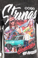 Men Short Sleeve Wash Vintage Custom Logo Graphic Cotton T Shirt