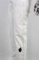 High Quality Custom Men White Waxed Jeans