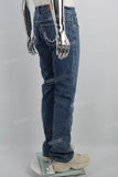 Embroidery Pocket Logo Men Jeans