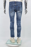 Laser Print Men Jeans