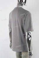 Grey Washing White Print Men's T-shirt