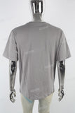 Grey Washing White Print Men's T-shirt