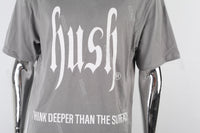 Grey Washing White Print Men's T-shirt