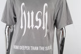 Grey Washing White Print Men's T-shirt