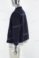 Navy Blue Side 3D Pocket  Men's Jacket