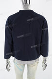 Navy Blue Side 3D Pocket  Men's Jacket