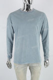 Lake Blue Distressed Washed Long Sleeve Sweatshirt
