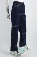 Dark Blue  Woman Baggy Jeans