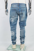 Blue Print Ripped Mans Skinny Jeans