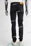 black wax skinny men jeans