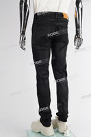 black wax skinny men jeans
