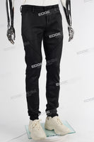 black wax skinny men jeans