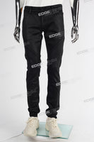 black wax skinny men jeans