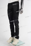 black wax skinny men jeans