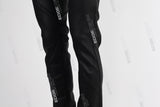 black wax skinny men jeans