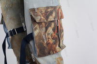Patch Work Patchwork Digital Skinny Cargo Jeans Men