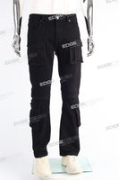 black cargo boot cut men jeans