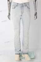 Light Blue Flare Bottom Jeans men
