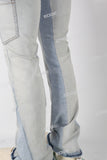 Light Blue Flare Bottom Jeans men