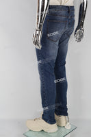 Indigo Blue Low Waist Jeans Men