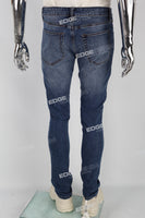 Indigo Blue Low Waist Jeans Men