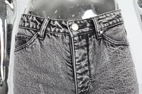Patchwork Knitted Ripped Stonewashed Mans Jeans