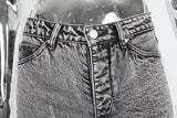 Patchwork Knitted Ripped Stonewashed Mans Jeans