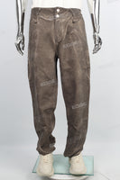 Brown pigment wash jeans men