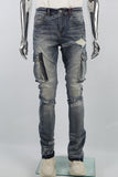 Blue cargo disdress jeans men