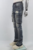 Blue cargo disdress jeans men