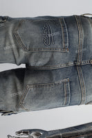 Blue cargo disdress jeans men