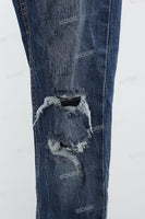 Blue disdress ripped skinny jeans men