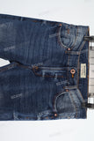 Blue disdress ripped skinny jeans men