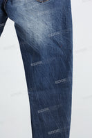 Blue disdress ripped skinny jeans men