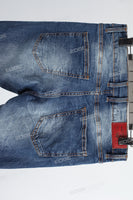 Blue disdress ripped skinny jeans men