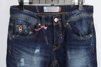 Deep Blue disdress ripped jeans men logo