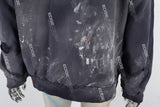 Royal Blue Distressed Embroidered Hoodies