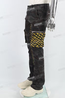 Camouflage stitched side pockets Mans Stack Jeans