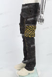 Camouflage stitched side pockets Mans Stack Jeans