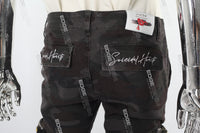 Camouflage stitched side pockets Mans Stack Jeans