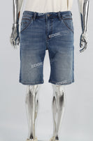 Blue Metal Logo Men's Denim Shorts