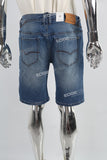 Blue Metal Logo Men's Denim Shorts