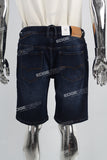 Dark Blue Ripped Men's Denim Shorts